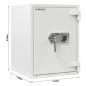 Preview: Rottner Wertschutzschrank EN3 Diamant Super Fire DO65 Doppelbartschloss grau T05933